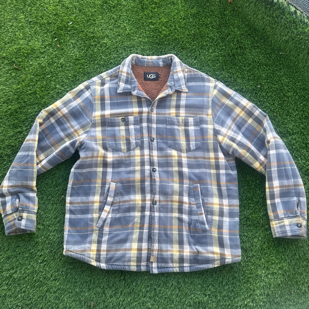 UGG - Yellow and Blue Braxton Plaid Jacket